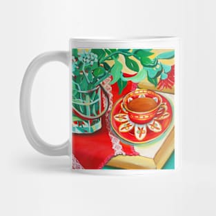 Red Teatime Mug